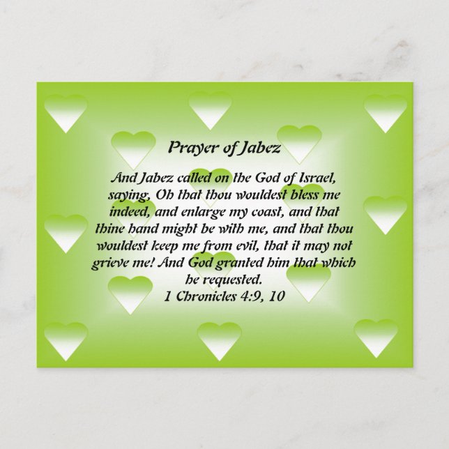 Prayer of Jabez Vykort (Framsida)