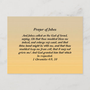 Prayer of Jabez Vykort