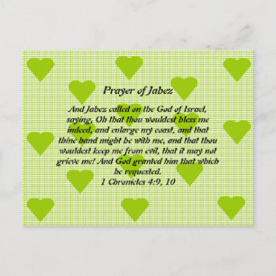 Prayer of Jabez Vykort