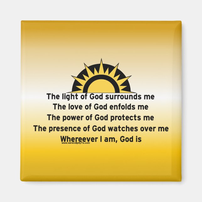 Prayer of Protection Magnet (Framsidan)