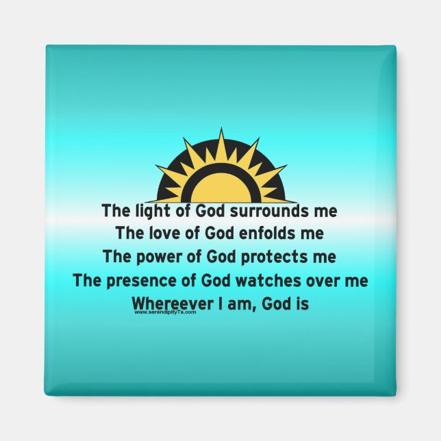 Prayer of Protection Magnet (Framsidan)
