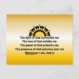 Prayer of Protection Vykort