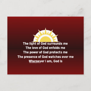 Prayer of Protection Vykort