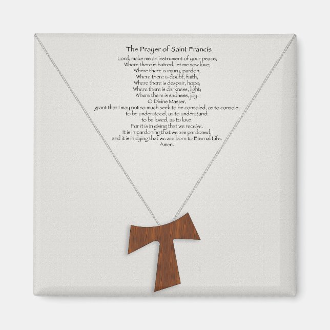 Prayer of Saint Francis Magnet (Framsidan)
