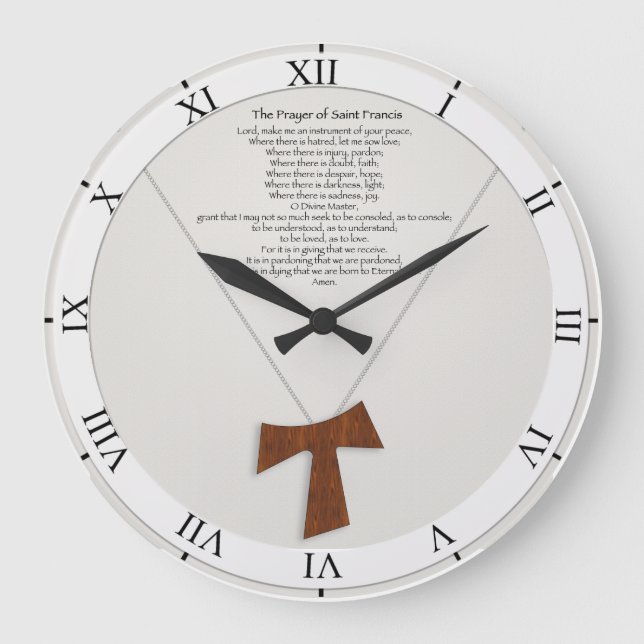 Prayer of Saint Francis Stor Klocka (Framsida)