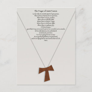 Prayer of Saint Francis Vykort