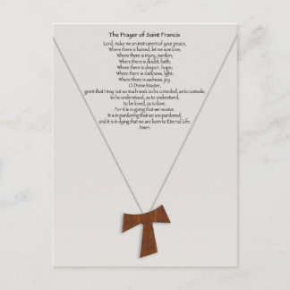 Prayer of Saint Francis Vykort