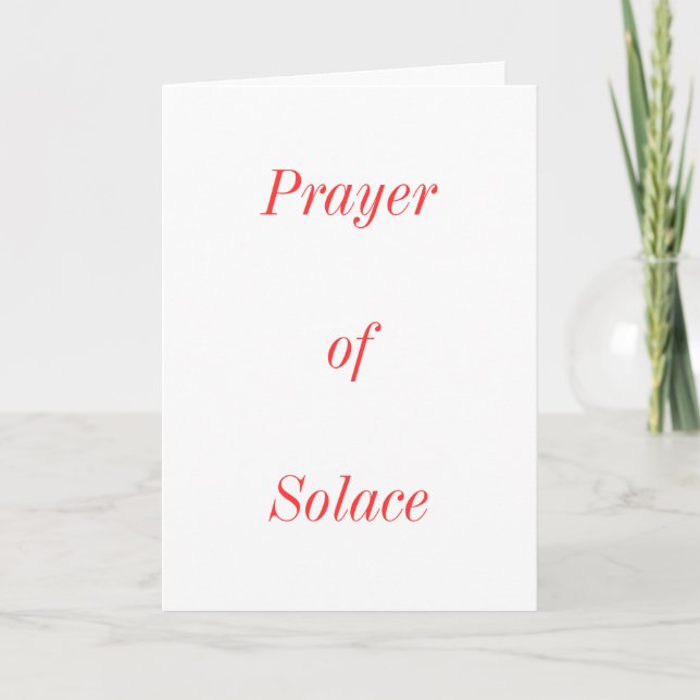Prayer of Solace Kort (Framsida)