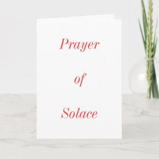 Prayer of Solace Kort