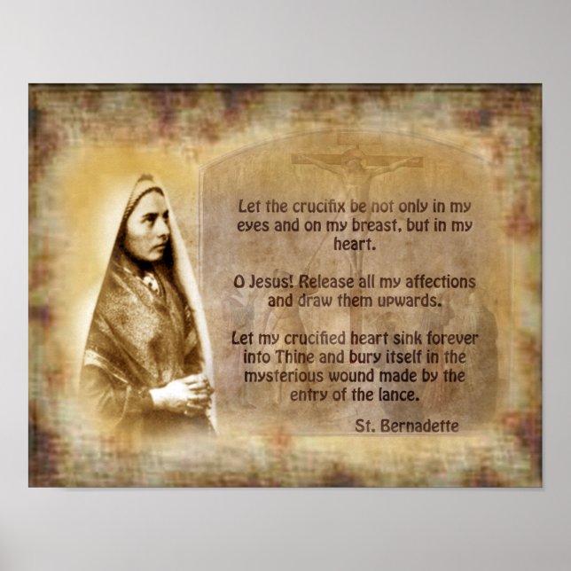 Prayer of St. Bernadette Poster (Framsidan)