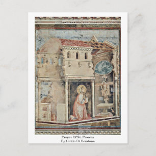 Prayer of St. Francis av Giotto Di Bondon Vykort