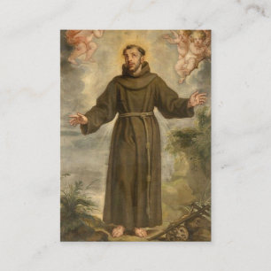 Prayer of St. Francis of Assisi Heliga Visitkort