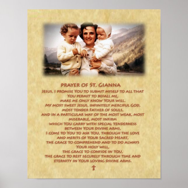 Prayer of St. Gianna Molla Poster (Framsidan)