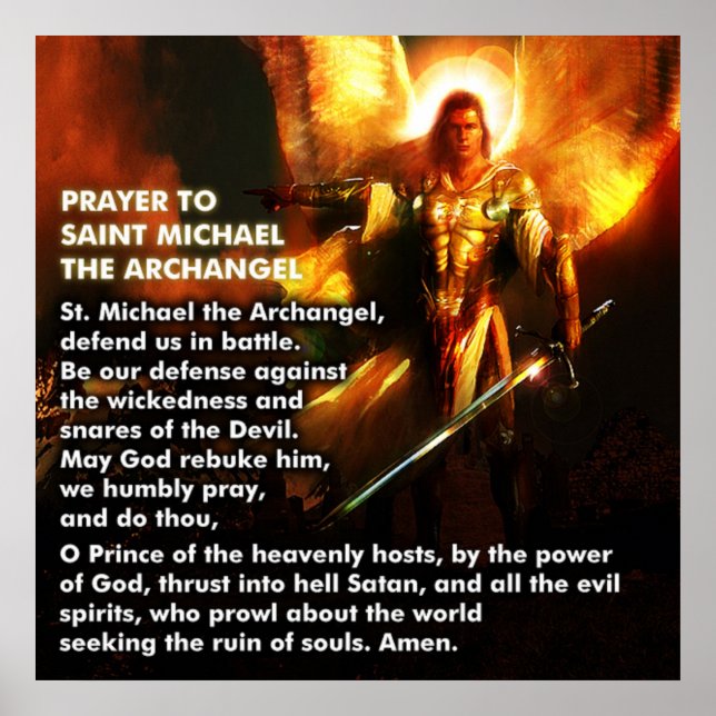 Prayer of St. Michael Poster (Framsidan)