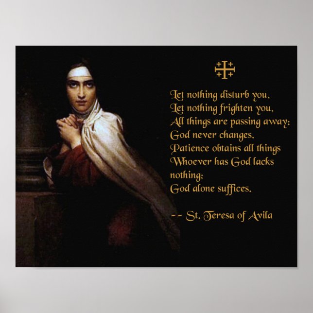 Prayer of St. Teresa of Avila Poster (Framsidan)