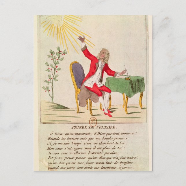 Prayer of Voltaire Vykort (Framsida)