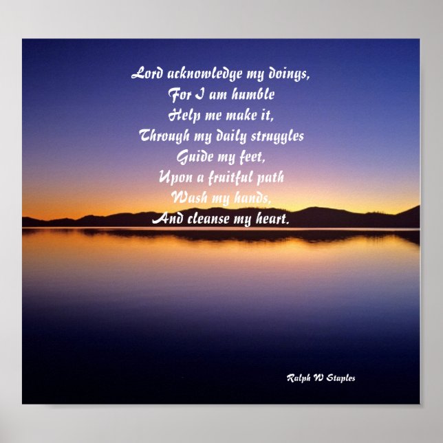 Prayer poster (Framsidan)