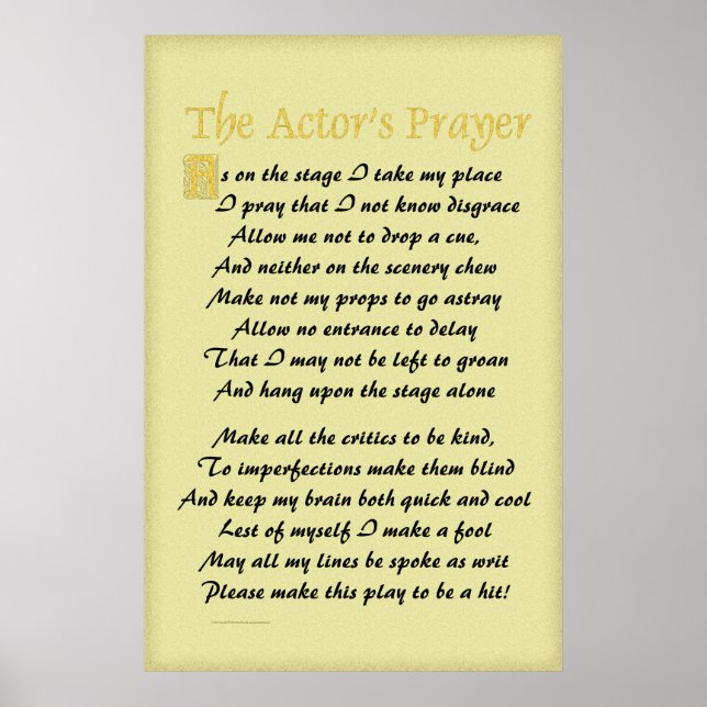 Prayer-Poster Poster (Framsidan)