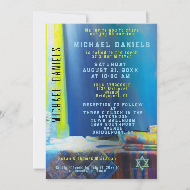 Prayer Shawls-inbjudan Inbjudningar (Framsida)