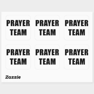 Prayer Team - Christian Mission Faith Personal Fyrkantigt Klistermärke