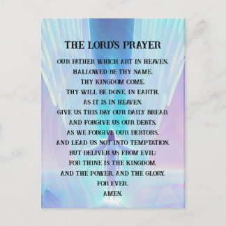 Prayer - The Lord's Prayer Vykort