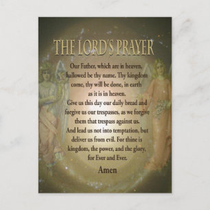 Prayer - The Lord's Prayer Vykort