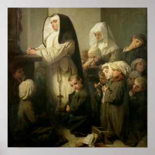 Prayer till de barn som lider av Ringworm Poster