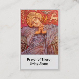 Prayer till de levande ensamerna visitkort