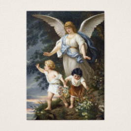 Prayer till ditt Guardian Angel Heliga Card Visitkort