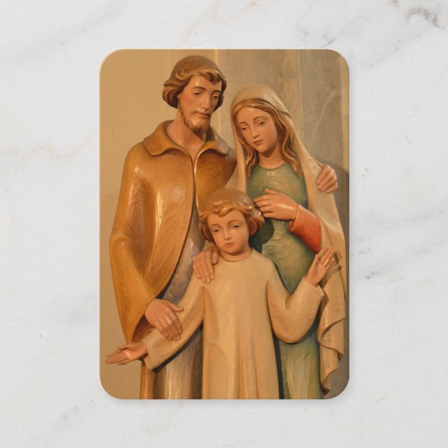 Prayer till Heliga Family Prayer Card Visitkort (Framsida)