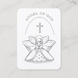 Prayer till mitt Guardian Angel-Heliga Card Visitkort