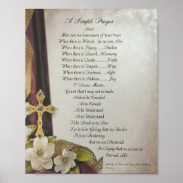 Prayer till Saint-Francis av Assisi 15:17 Paris Poster
