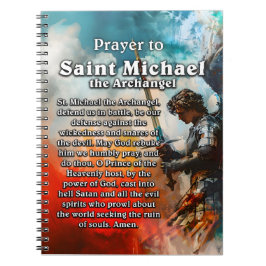 Prayer till Saint Michael Archangel Anteckningsbok