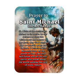 Prayer till Saint Michael Archangel Magnet