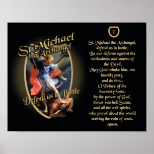 PRAYER TILL SAINT MICHAEL THE ARCHANGEL POSTER