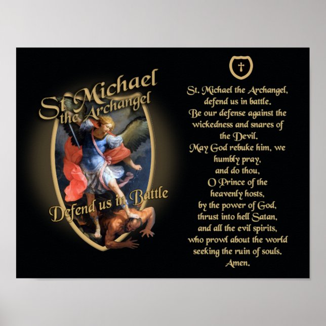 PRAYER TILL SAINT MICHAEL THE ARCHANGEL POSTER (Framsidan)