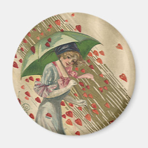 Prayer till Saint Valentine, Vintage Victorian Dam Magnet