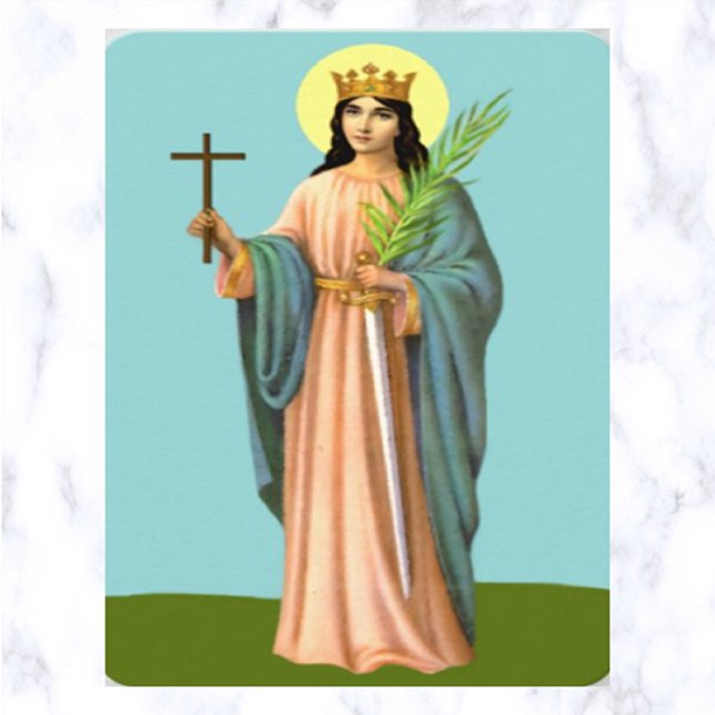 Prayer till St Barbara Prayer Card Visitkort (Skapare uppladdad)
