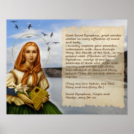 PRAYER TILL ST DYMPHNA POSTER