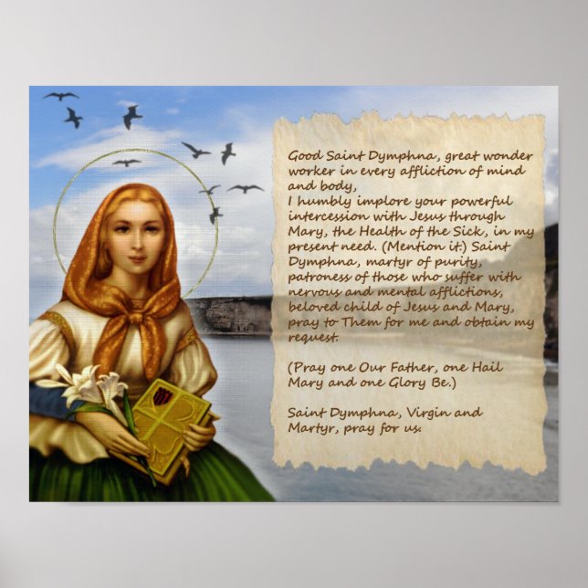 PRAYER TILL ST DYMPHNA POSTER (Framsidan)