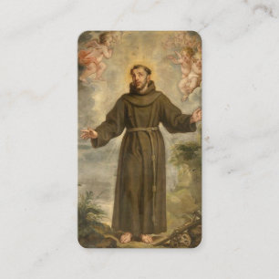 Prayer till St. Francis of Assisi Heliga Prayer Ca Placeringskort