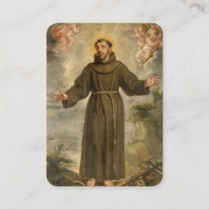 Prayer till St. Francis of Assisi Heliga Prayer Ca Placeringskort