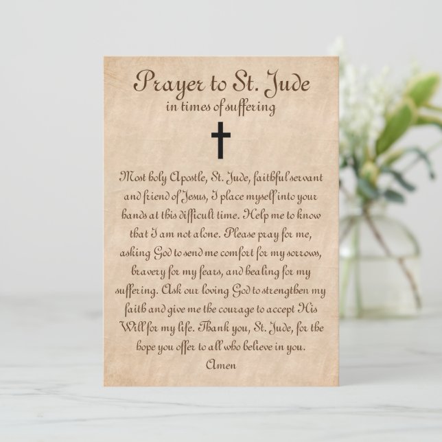 Prayer till St Jude för det platta lagnings- och s (Stående Fram)