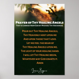 Prayer till Thy Healing Änglar av Lorna Byrne Poster