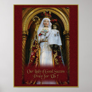 Prayer till vår Dam om Brans framgång. Poster