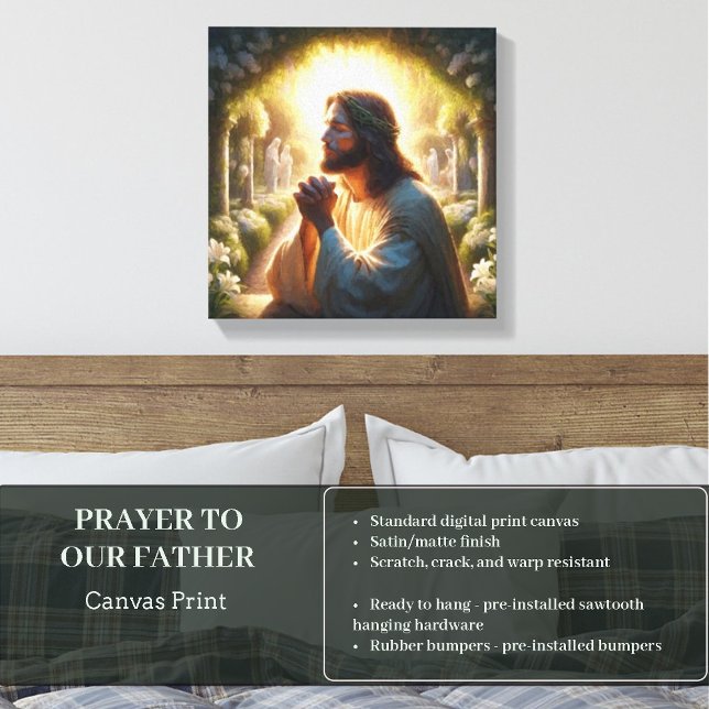 PRAYER TILL VÅR FAR CANVASTRYCK (Skapare uppladdad)