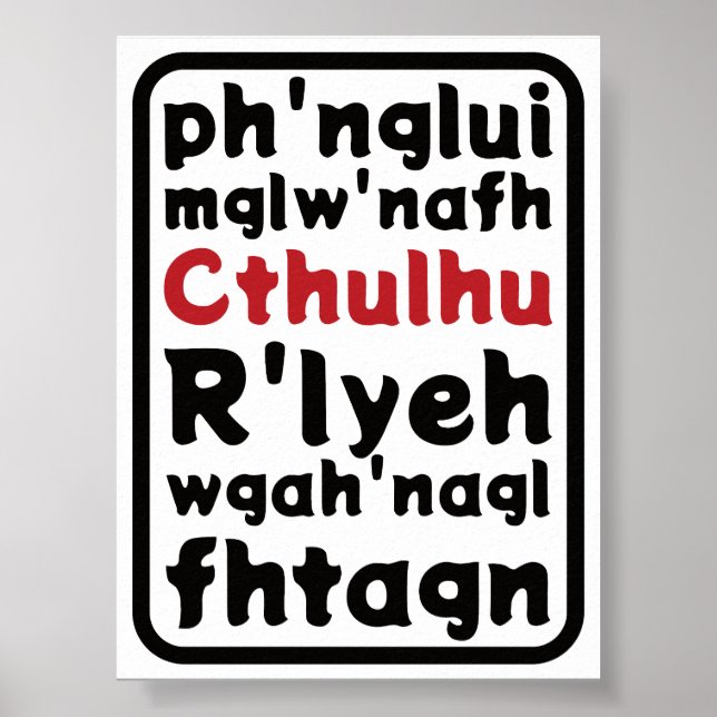 Prayer to Cthulhu Poster (Framsidan)