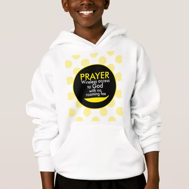 Prayer - Trådlösans tillgång till Gud T Shirt (Framsida)