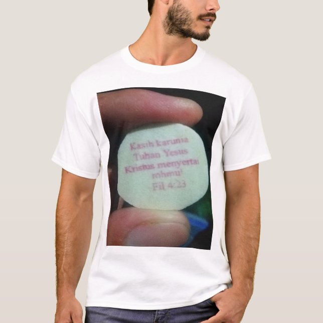 Prayer verses in Bible T Shirt (Framsida)