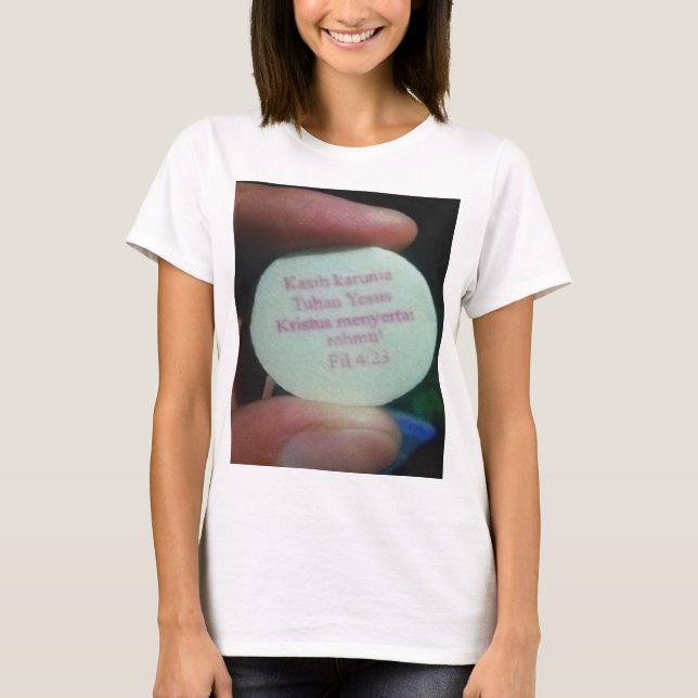 Prayer verses in Bible T Shirt (Framsida)